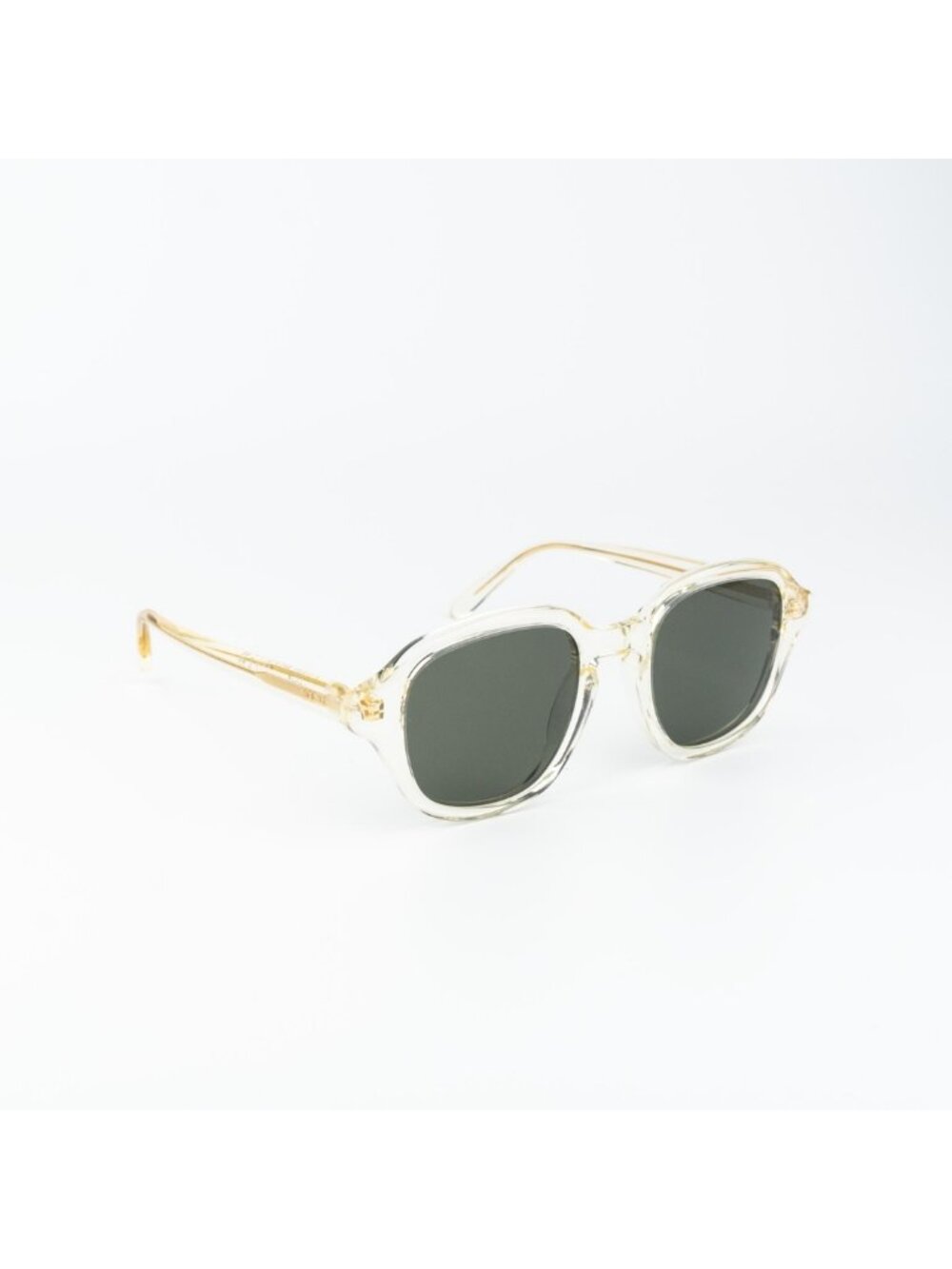 Loewe Women Sunglasses Beige Transparent Yellow Green Square LW40163I 57N NEW
